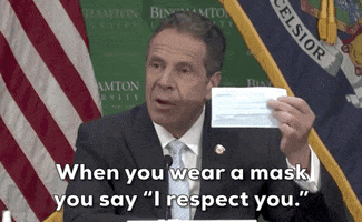 Andrew Cuomo Face Mask GIF by GIPHY News