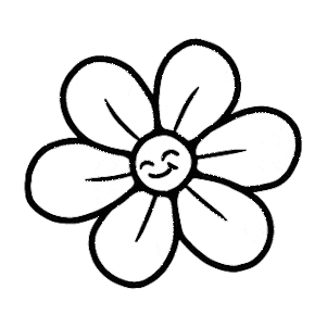 Flower Doodles Sticker
