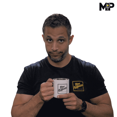 MindPumpMedia coffee drink tea podcast GIF