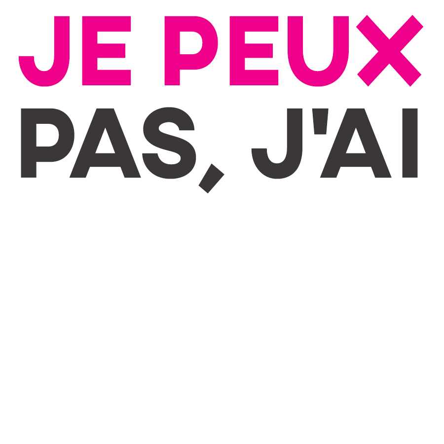 Je Pas Sticker by Dessus Dessous Sport