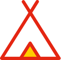 Tent Womo Sticker by ADAC Camping