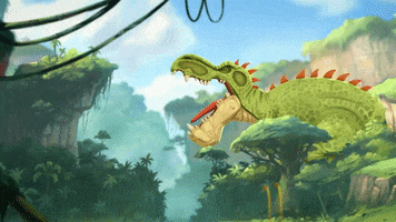 Screaming Jurassic Park GIF by Gigantosaurus