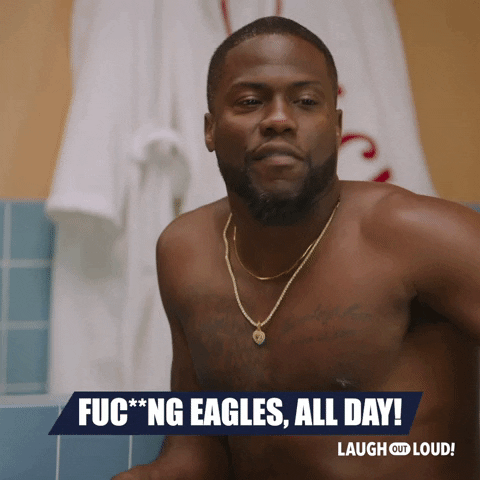 Philadelphia Eagles Thank You GIF by Kevin Hart's Laugh Out Loud