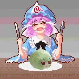 Yuyuko Saigyouji Yuuka Kazami GIF