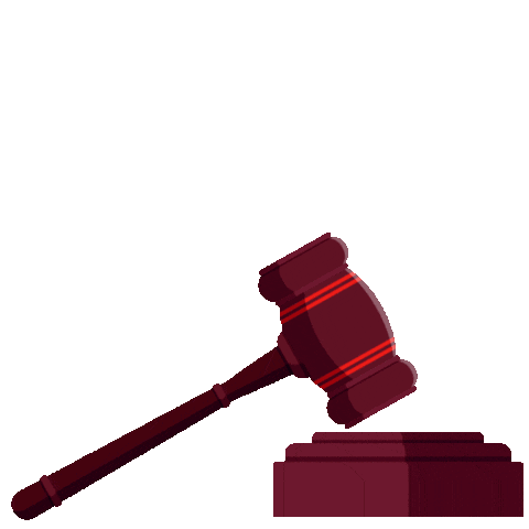 Hammer Case Dismissed Sticker by Vincent Hughes Law