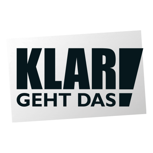 Das Sticker by Klar Geht Das!
