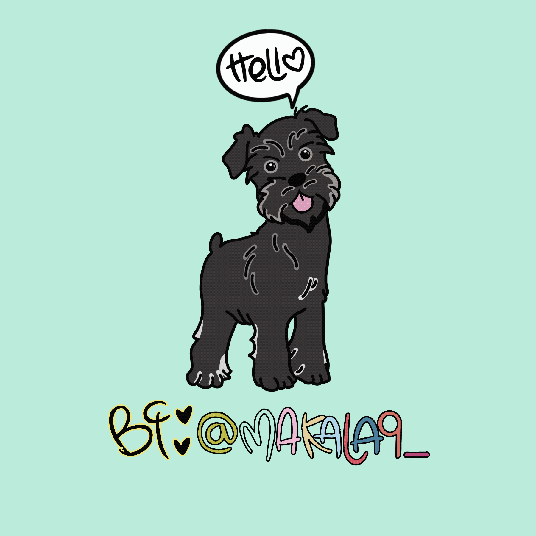 Dog Schnauzer GIF by makala9_ Find & Share on GIPHY