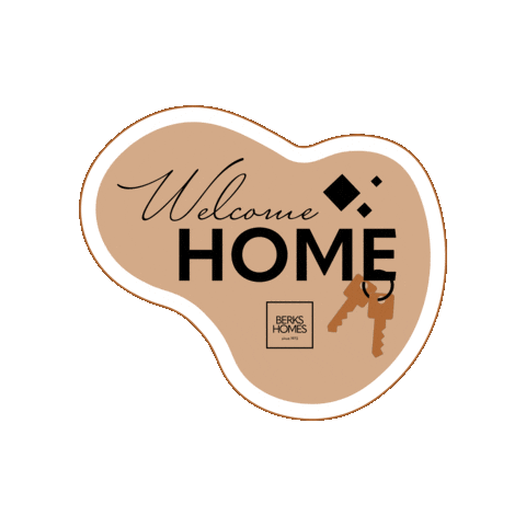 Welcome Home Keys Sticker by Berks Homes