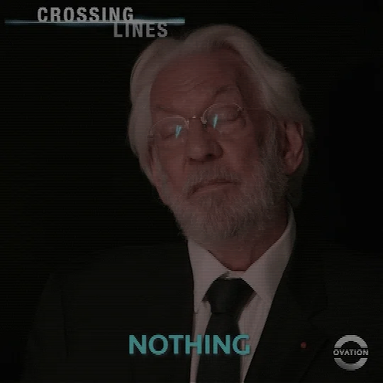 Donald Sutherland Nothing GIF by Ovation TV