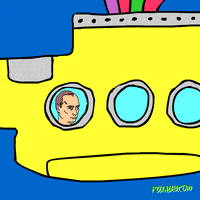 Yellow Submarine Putin GIF by Animation Domination High-Def