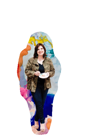 Abstract Art Painter Sticker by ALG Collective