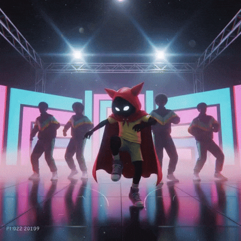Neon Lights Dancers GIF by G*BOY