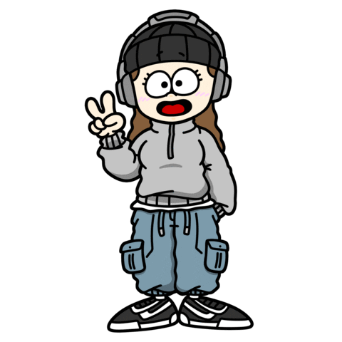 Girl Sticker