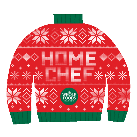 Home Chef Christmas Sticker by Whole Foods Market
