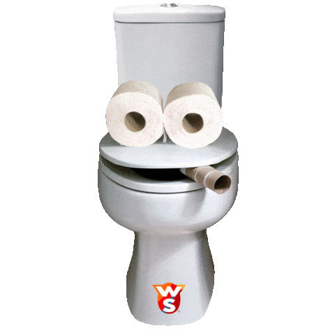 Warmteservice eyes flirt toilet wc Sticker