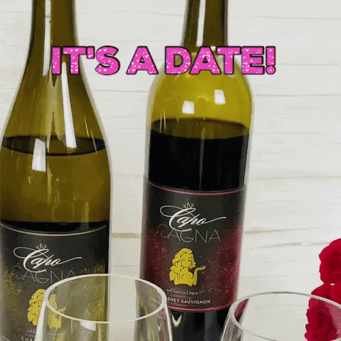 LeahVanDale wine drinks date happy hour GIF