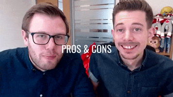 cons pros GIF by Andrew and Pete