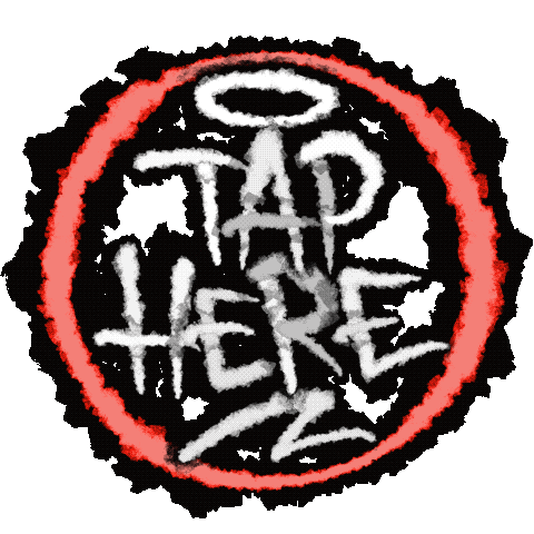 T Tap Here Sticker