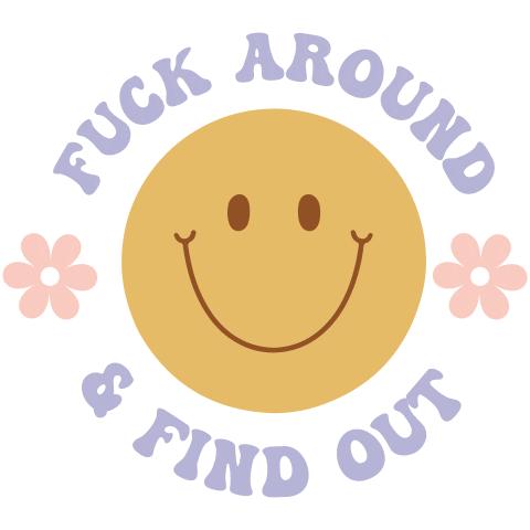 Smiley Face Daisy Sticker by Talkingoutofturn