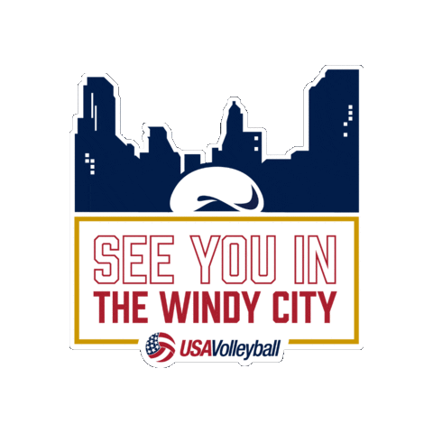 Windy City Chicago Sticker by USA Volleyball