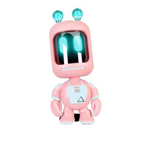 Robot Flirty Sticker by Splitbot