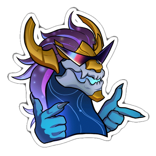 Sunglasses Finger Guns Sticker by League of Legends for iOS & Android ...
