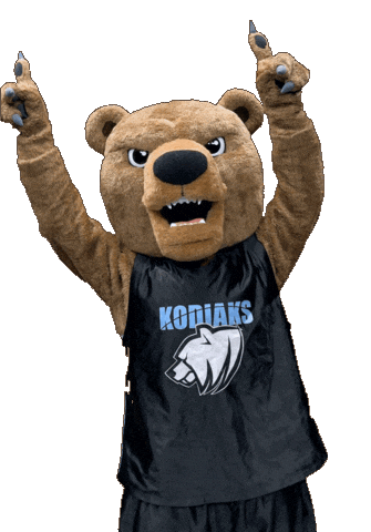 Bear Point Up Sticker by Lethbridge Polytechnic