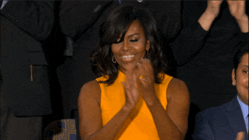 Michelle Obama Clapping GIF