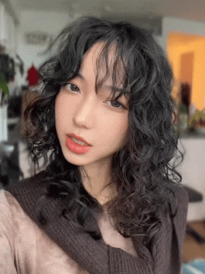 Beautiful Girl Flirting GIF