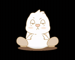 艾特兔舔毛