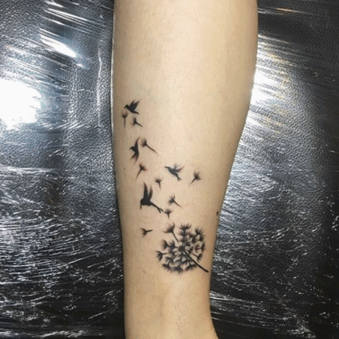 Tattoo Dandelion GIF