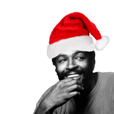 Santa Hat Christmas Sticker by Marvin Gaye