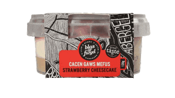 Cheesecake Baf Sticker by Blas ar Fwyd