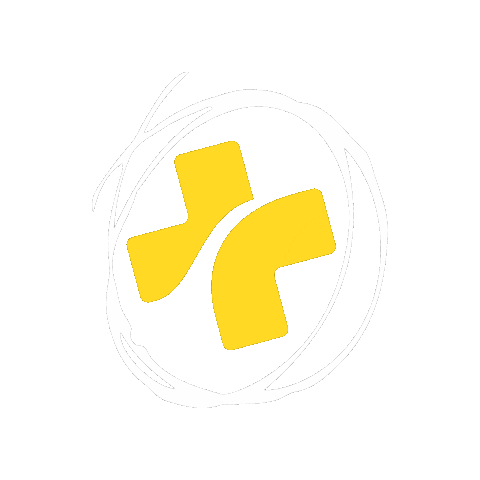 witgelekruis Sticker