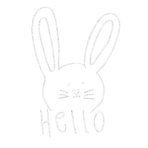 Rabbit Hello Sticker