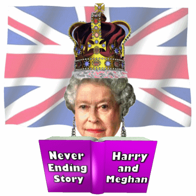 Queen Elizabeth Harryandmeghan GIF