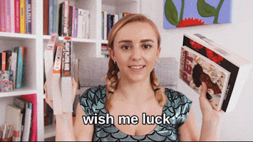 Nervous Wish Me Luck GIF by HannahWitton