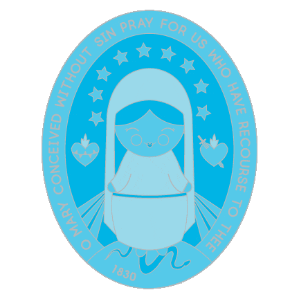Virgin Mary Sticker by Shining Light Dolls