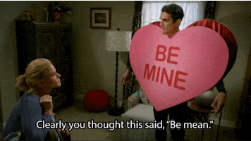 Be Mean Valentines Day GIF