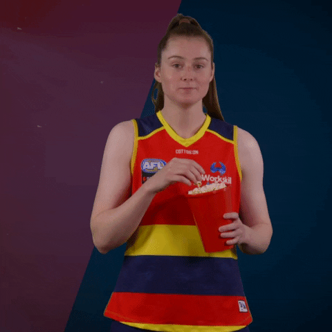 Allan Popcorn GIF by Adelaide Crows