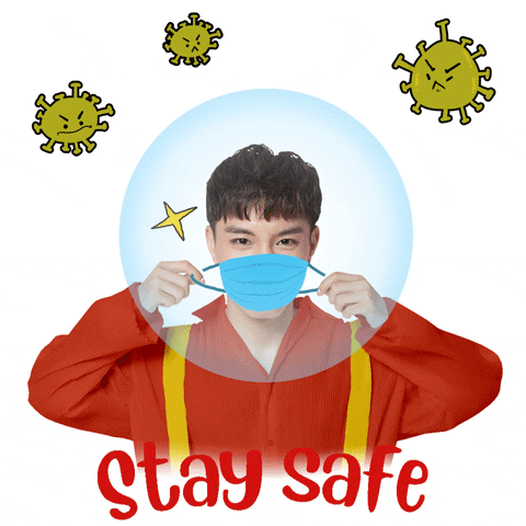 Mask Stay Safe GIF by JUUN D