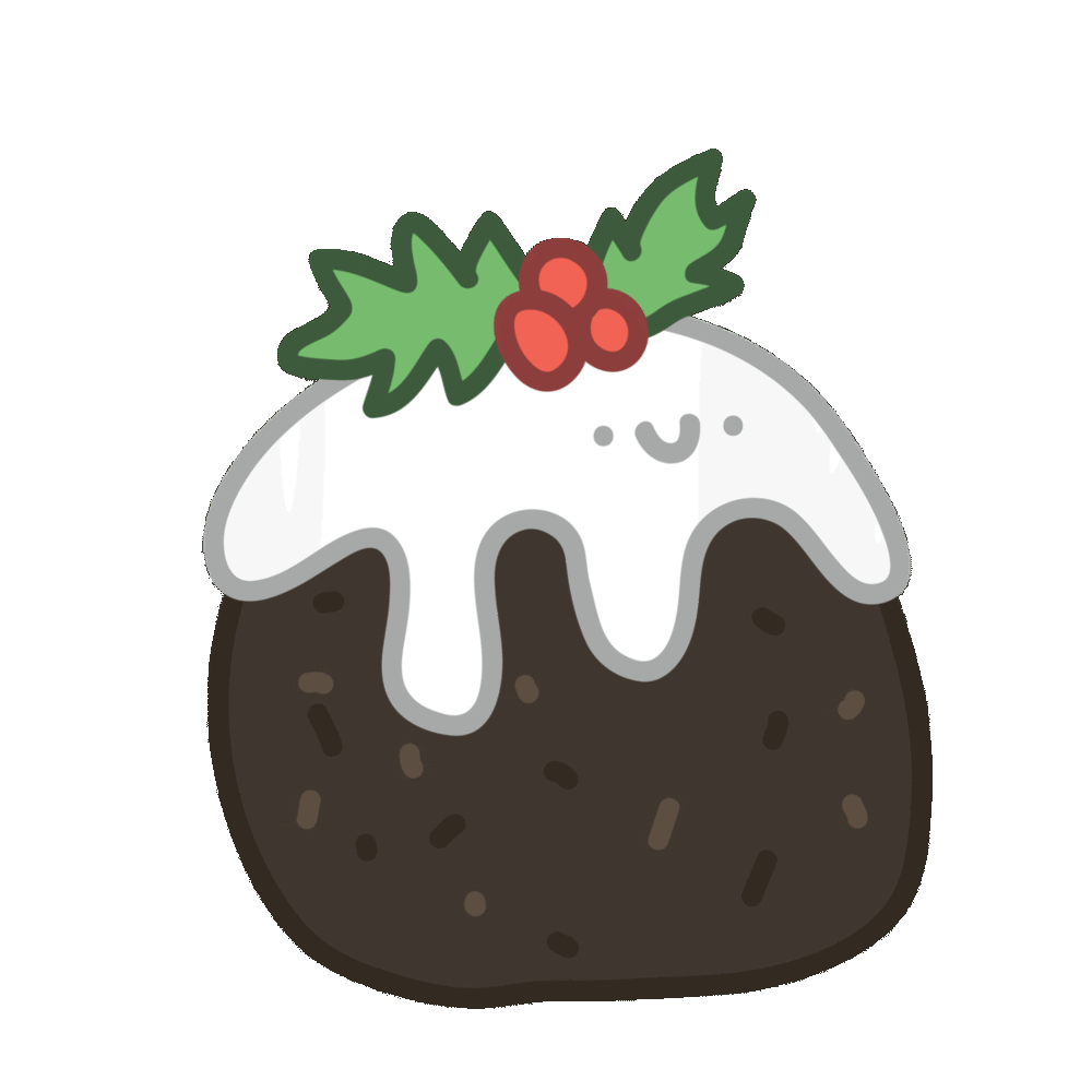 Christmas Pudding Sticker by TeaBag for iOS & Android GIPHY