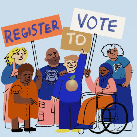 Voting Voter Registration GIF by #GoVote