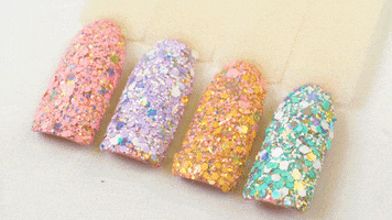 Glitter Nailpolish GIF by Crystal Nails
