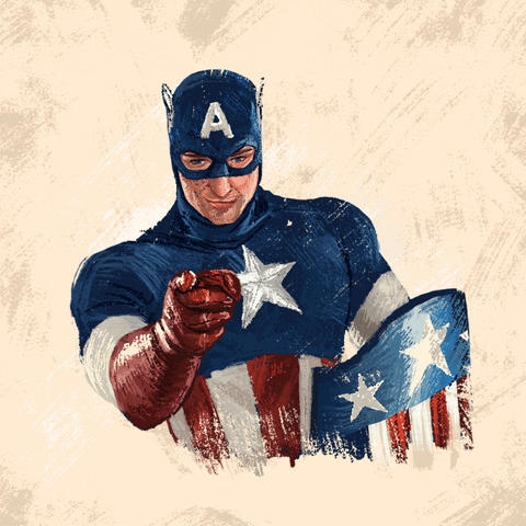 Right To Vote Captain America GIF by Creative Courage