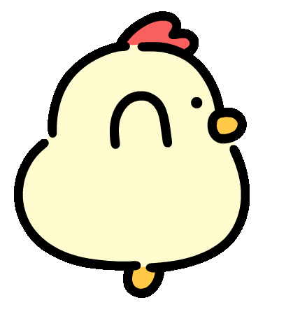 Chicken Character Sticker