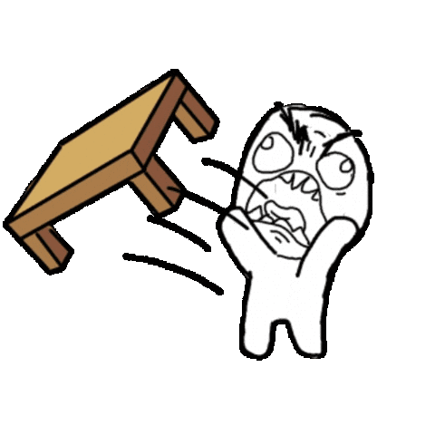 Angry Rage Quit Sticker by Rageguy