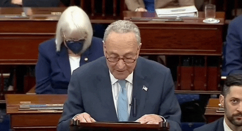 Chuck Schumer Senate GIF by GIPHY News - Find & Share on GIPHY
