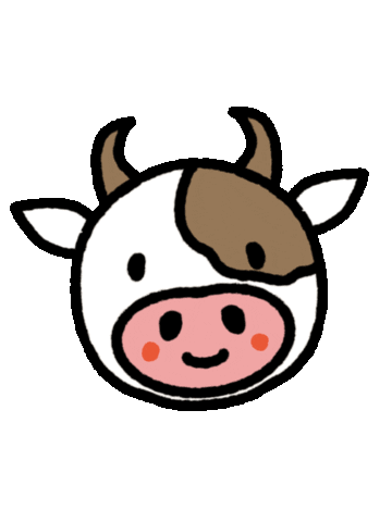 Farm Life Cow Sticker