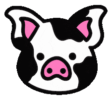 Wink Pig Sticker